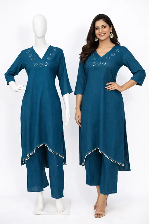 Co-Ord Sets — Curved-hem coordinated outfit
